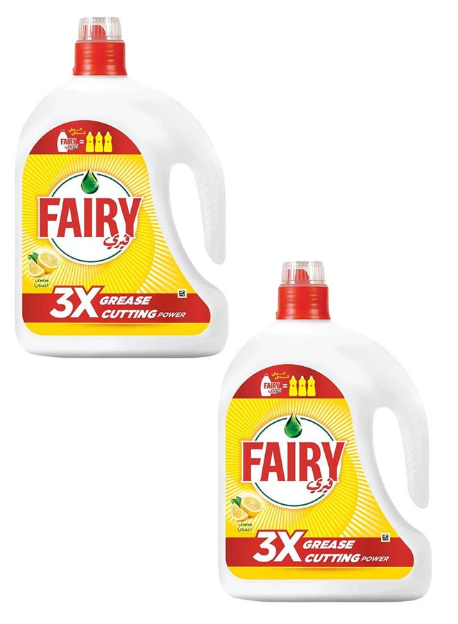 Fairy LEMON Liquid Dishwashing Soap 2x2200ML